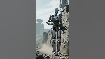 Futuristic Combat Robot  3D Animation #shorts