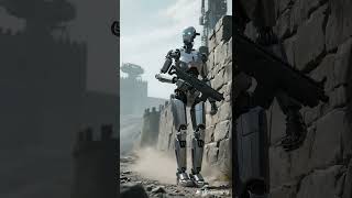 Futuristic Combat Robot  3D Animation #shorts