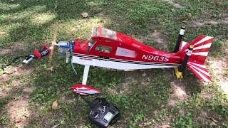 My first RC Gas Engine.  RCGF Stinger 26.  It is Alive!