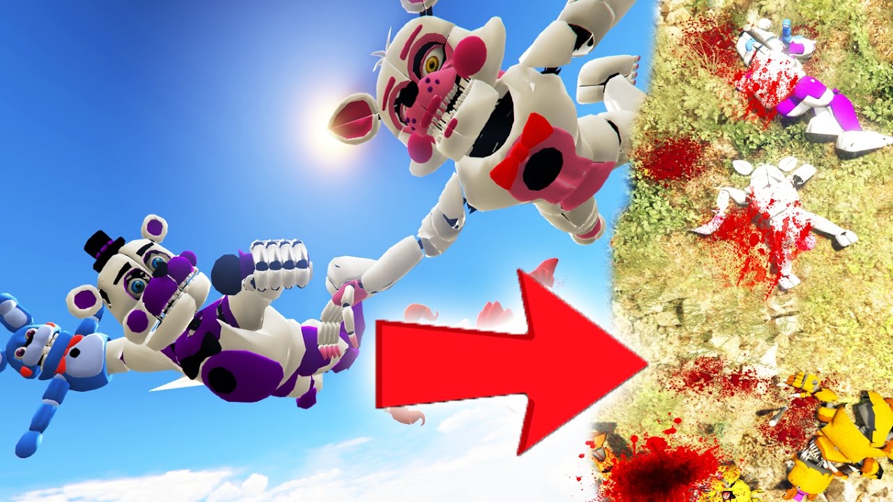 99% OF ALL ANIMATRONICS DID NOT SURVIVE ULTIMATE SKYDIVING (GTA 5 For Kids Mods FNAF Funny Moments) funny moments in soccer