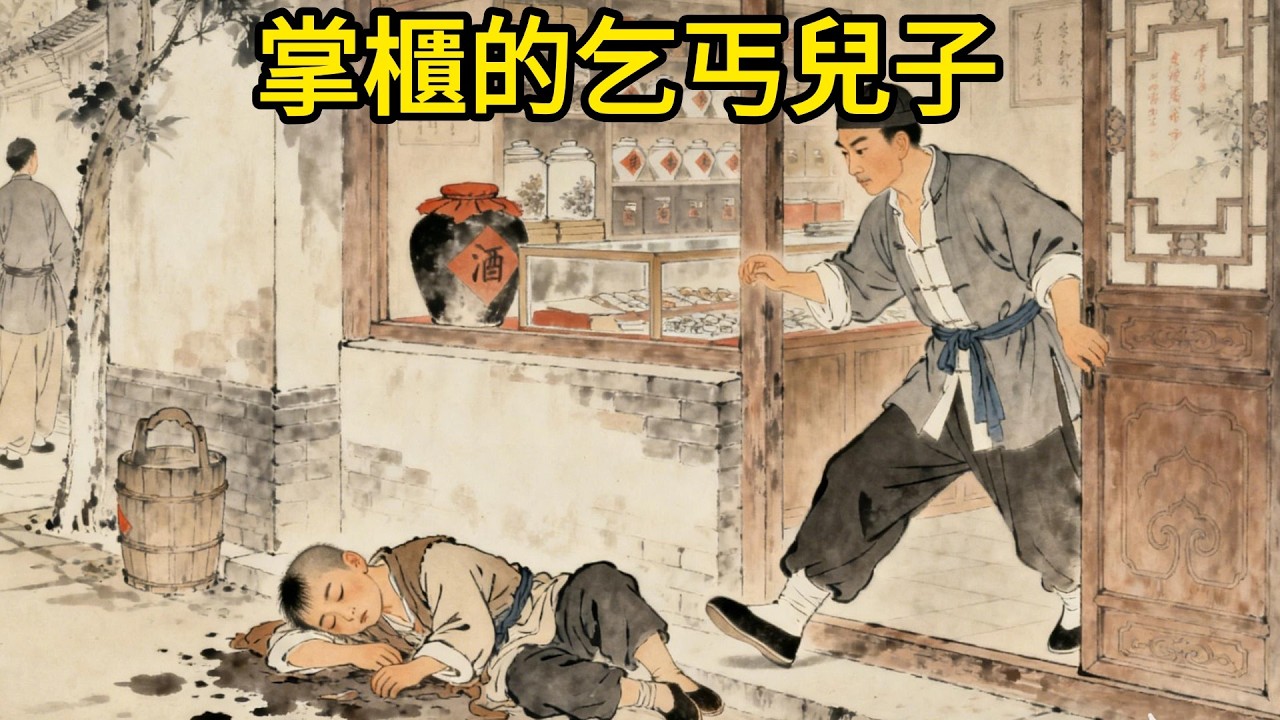 小乞丐餓暈在當鋪門口，夥計嫌臟一腳踢開！誰料掌櫃撿起他懷裏的破玉佩，當場痛哭#民間故事 #故事頻道 #感人故事 #情感