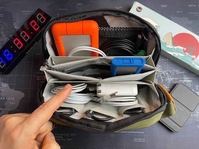 Small Electronic Organizer Cable Bag, Travel Portable Electr - Temu