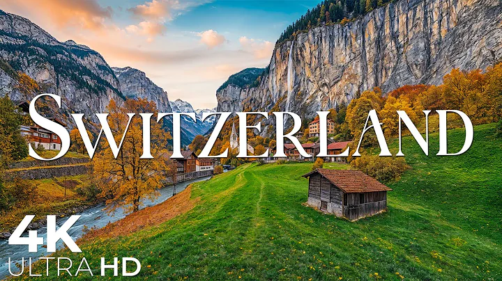 スイスの黄金の秋 4K 自然リラクゼーション映画 - リラックスできるピアノ音楽 - スイスの秋