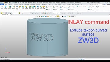ZW3D Tips - Extrude text on curved surface