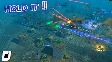 HOLD IT !! , One Vision , C&C 3 Kanes Wrath , 2v2 Vs Random Brutal Ai , Multiplayer Gameplay , HD