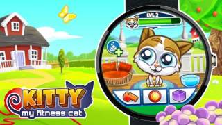 Kitty   My Fitness Cat  Wearable Android Wear Game Official Gameplay Trailer screenshot 2