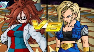 Super Android 18 VS Android 21 Long Battle