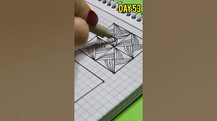 Easy Patterns Tutorial - Day 53🎨 #shorts #art #trending #zentangle #drawingtutorial