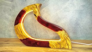 Epoxy Resin Modern Table Lamp   Resin Art