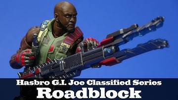 G.I. Joe Roadblock Hasbro Classified Series Wave 1 Action Figure Review