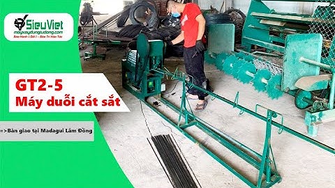 Máy duỗi cắt sắt tự động GT2-5 bàn giao tại Madagui Lâm Đồng