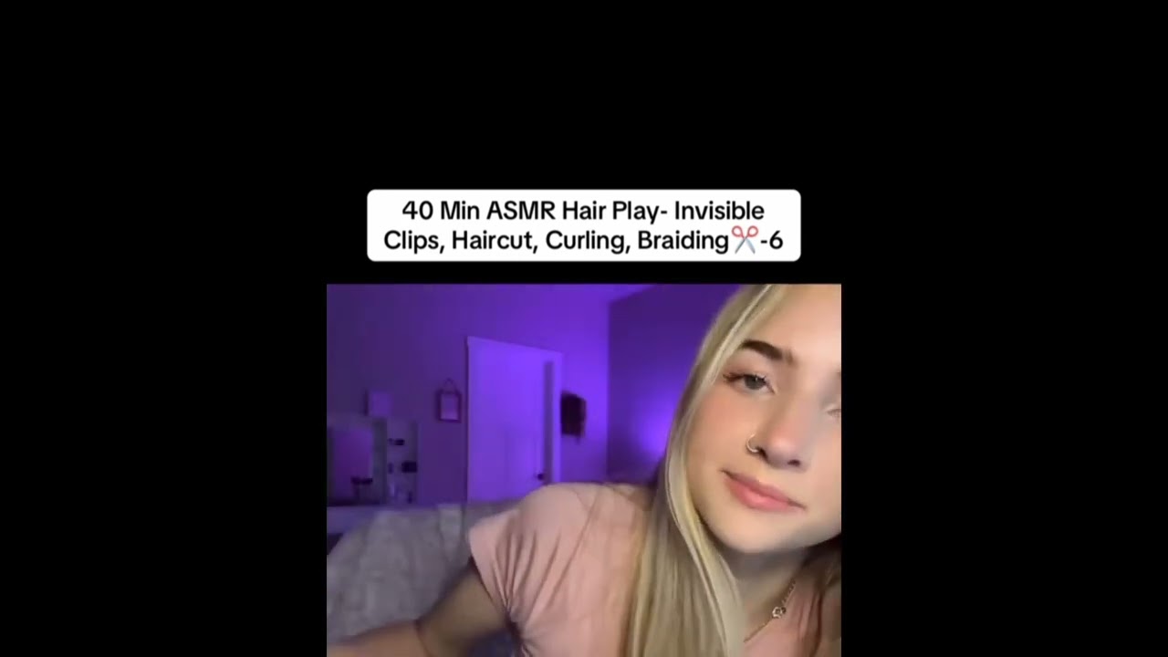 Hair play ASMR deep relaxation!