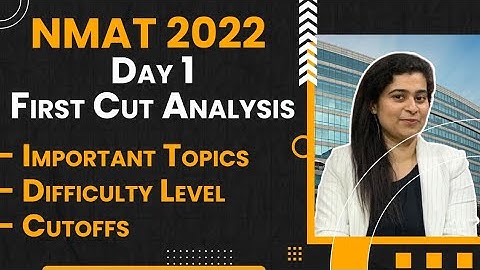 NMAT 2022 Day 1 First Cut Analysis | Important Topics , Difficulty Level | Cutoffs ft Anisha