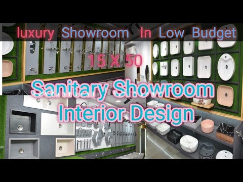 Sanitary Showroom Interior design (15x50) ll Best Interior Design Sanitary Shop.