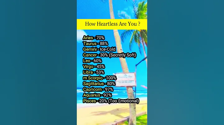 How Heartless Are You? #zodiacsigns #astrology  #tarot  #birthsigns  #shorts #zodiac