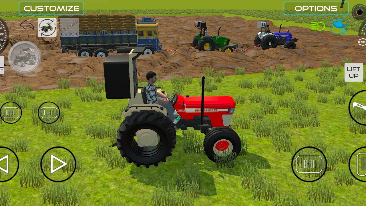 Drive JCB and Unloading Stone From Dumper  🎮🇮🇳 in Game 🎲🎮​ #tractor​ #dumper​#truck​#gamingvideos