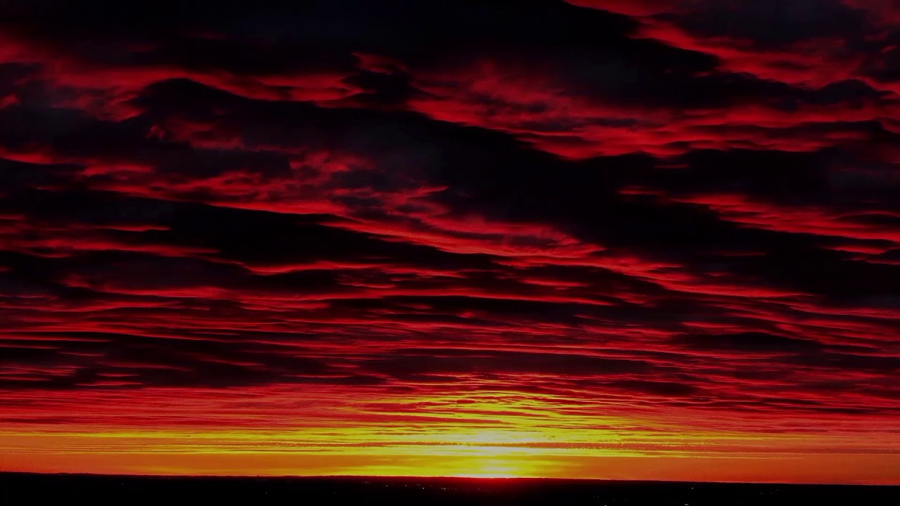 Red Sun Rising in a Plasma Sky - YouTube