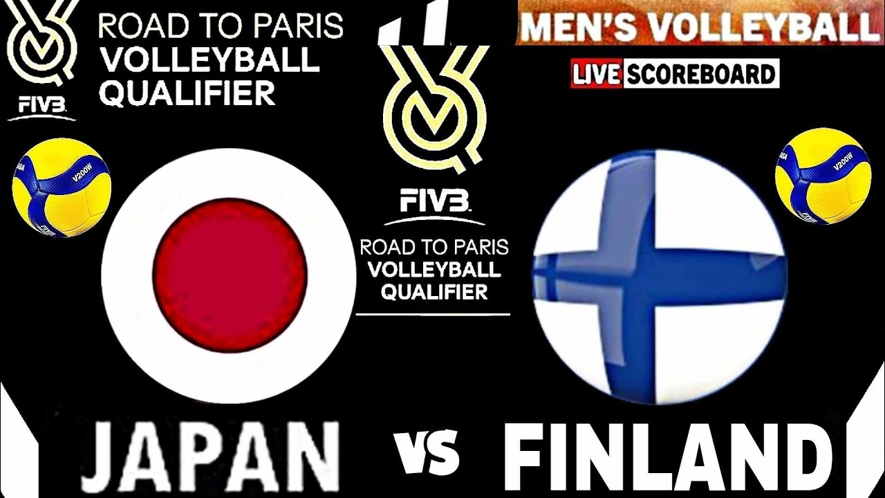 JAPAN vs FINLAND │ PARIS 2024 MEN'S VOLLEYBALL OLYMPIC QUALIFIER