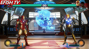 Iron Man & Chris Redfield vs Nova & Ryu (Hardest AI) - Marvel vs Capcom: Infinite