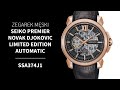 Zegarek Seiko Premier Novak Djokovic Limited Edition SSA374J1 | Zegarownia.pl