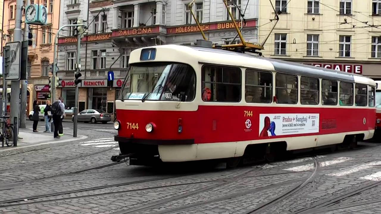 Прага 2016 Прогулка на трамвае и по улицам