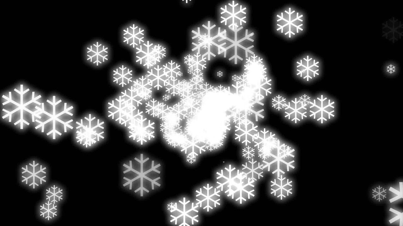 無料 動画素材 雪の結晶 正面へ 白 黒 Youtube