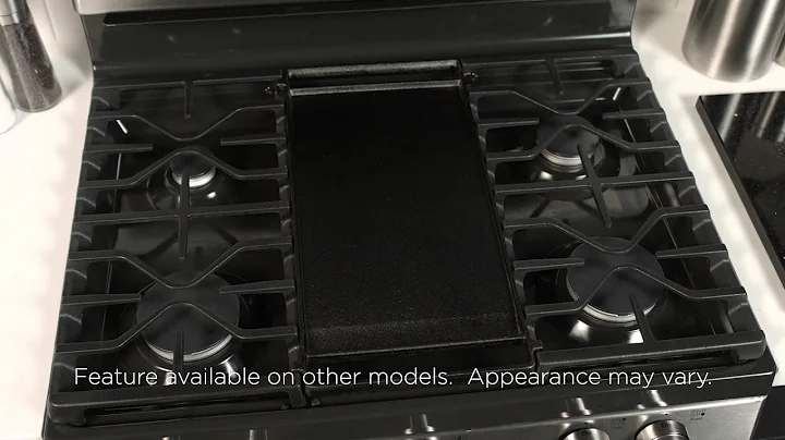Extra-Large Integrated Reversible Cast-Iron Grill/Griddle