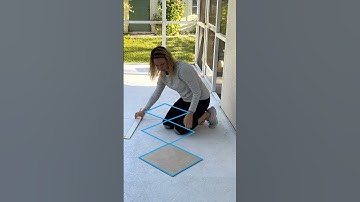 Paint a checkerboard deck #outdoordecor #traditionalhome #paintingtutorial #diyhome #pooldeck #patio