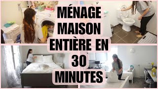 MÉNAGE MAISON ENTIÈRE EN 30 MINUTES // MÉNAGE RAPIDE ✨