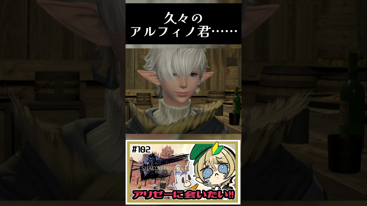 久々のアルフィノ君はちょっと逞しくなってた…#ff14 #ファイナルファンタジー #shorts #vtuber