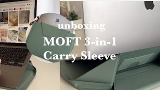 unboxing Macbook Air Accessory (MOFT Carry Sleeve