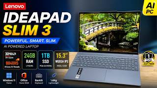 Lenovo IdeaPad Slim 3, AMD Ryzen 7 8840HS, 24GB RAM, 1TB SSD WUXGA IP 15.3 detail usage review