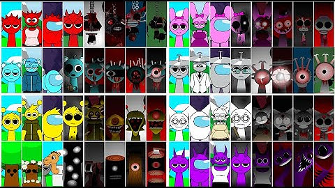 Incredibox Sprunki Mix: Raddy Vs Sky Vs Pinki Vs Clukr Vs Simon Vs Mr. Tree Vs Wenda Vs Durple