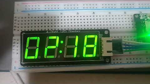 完全自製 4位數七段顯示，i2c簡單命令顯示數字與時鐘，韌體可以客製化，新唐ms51