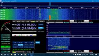 Tuning around 20 meters amateu radio band 2145UT with soft 66 RTL 2 SDR screenshot 5