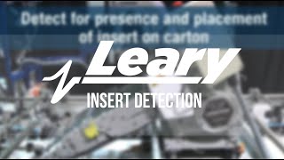 Insert Detection [PRODUCT SNIPS] | W. H. LEARY CO.