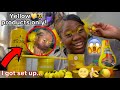 Doing my Natural hair with Only YELLOW products ~Space buns W/Swoop