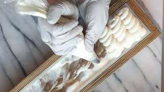 making and cutting a fall soap.  cold process soap making. Wealth