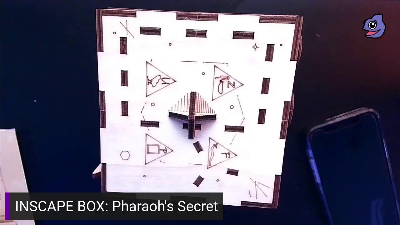 INCAPE Pharaoh's Secret - wooden puzzle box - puzzle box - escape room