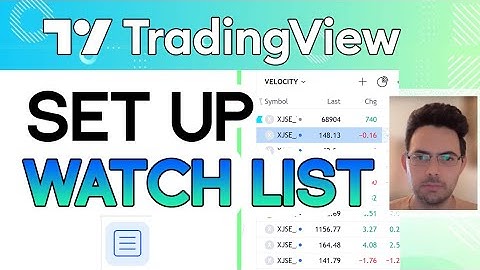 HOW TO Set up your watchlist on TradingView