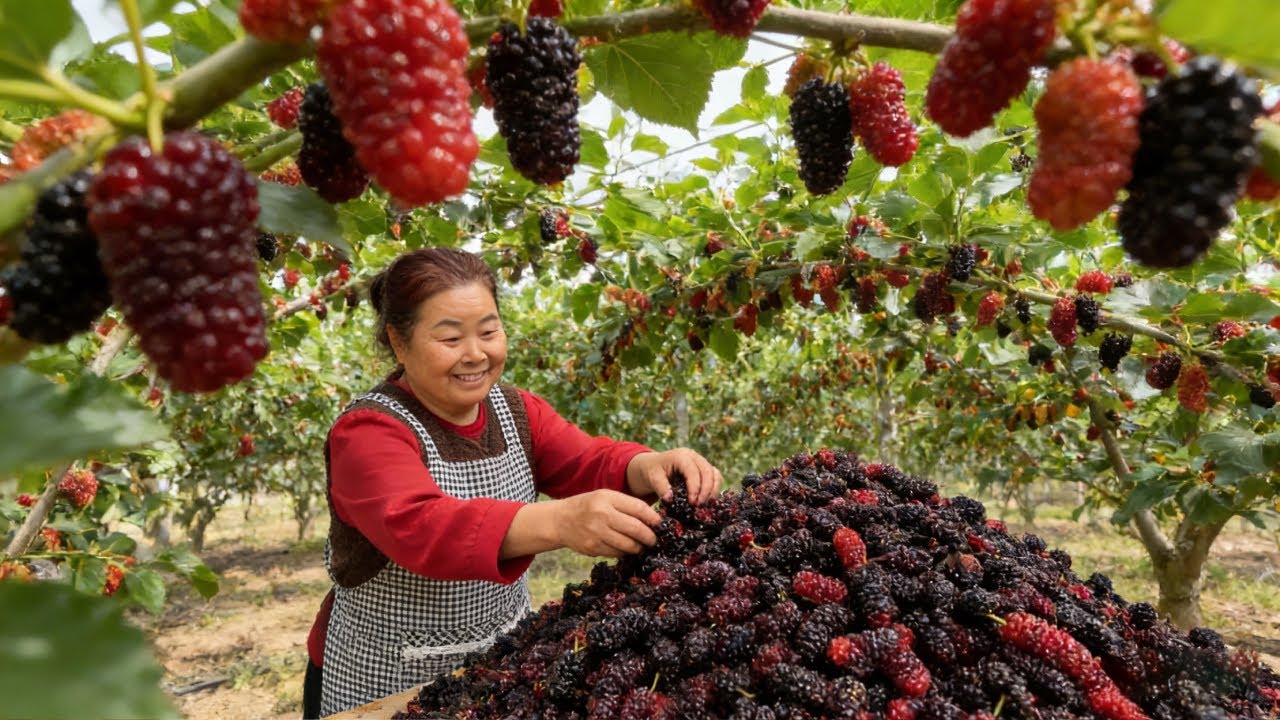 【唐小米】桑葚果丰收了，唐奶奶分享桑葚的几种不同做法，酸甜可口大人小孩都爱吃