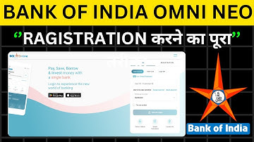 Bank of india omni neo internet banking Activation Process 2026
