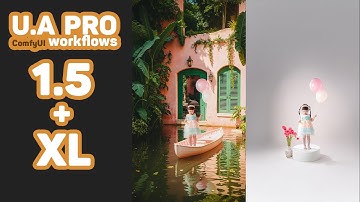 ComfyUI | U.A Pro 1.5 & XL | BG change via LoRA &reference image | FLUX & Stable Diffusion