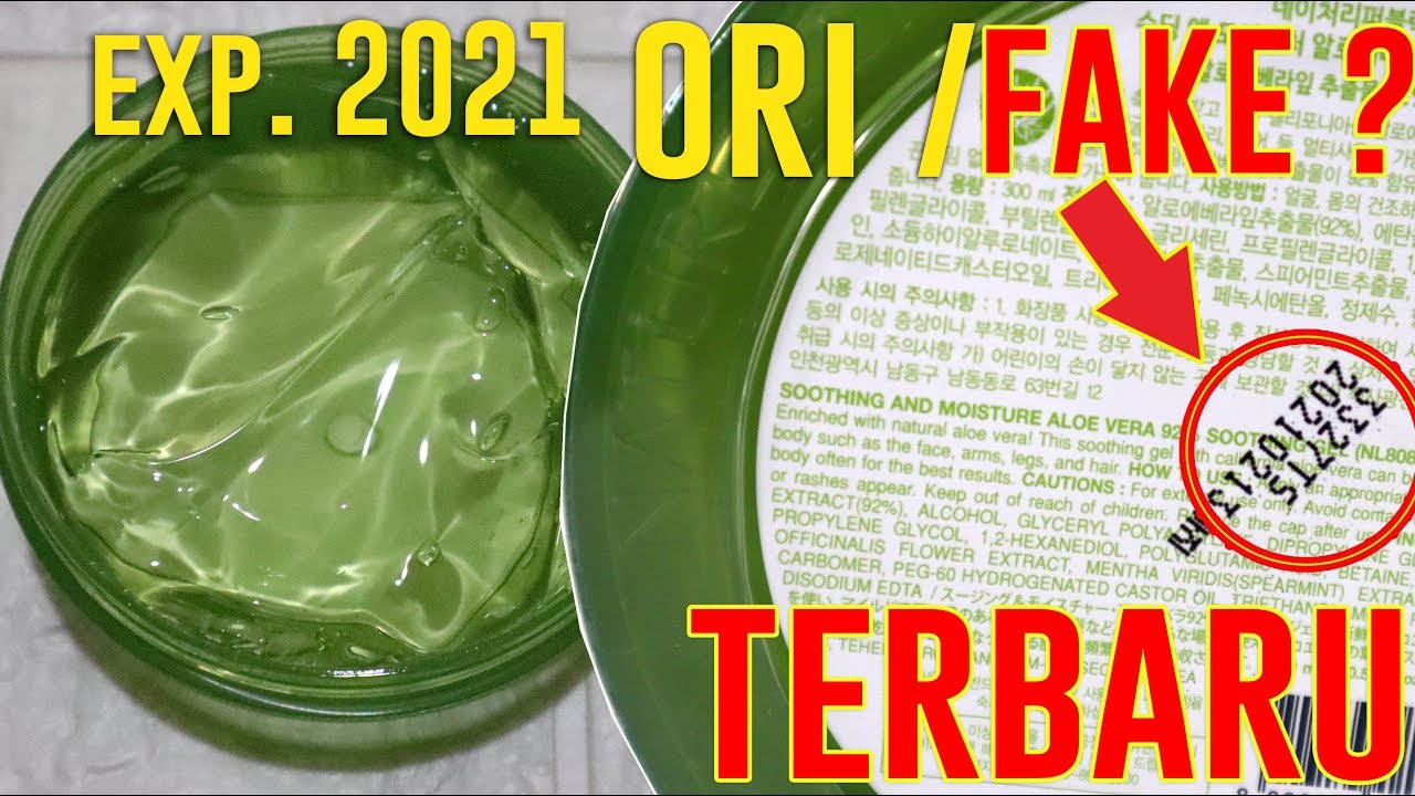 TERBARU ! NATURE REPUBLIC SOOTHING N MOISTURE 92% ALOE VERA GEL EXPIRED  2021 | Maria Soelisty