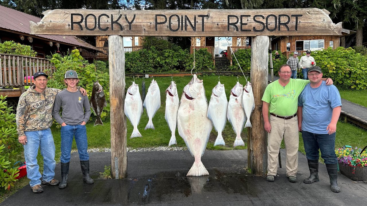 ALASKA Self Guided 155lb Halibut Catch!!