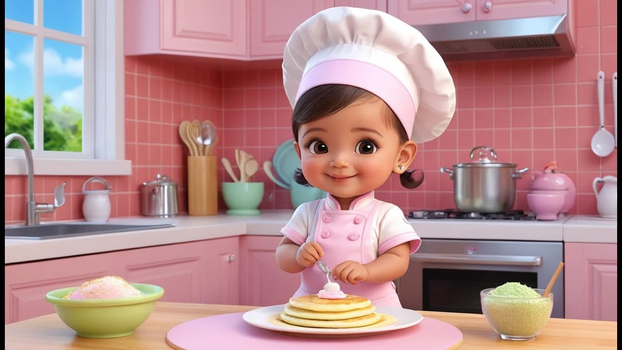 Baby Chef Makes Pancakes 👶🥞 | Fun Cooking Nursery Rhyme for Kids