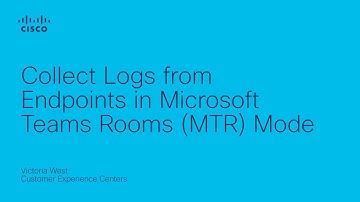 Collect Logs from Endpoints in Microsoft Teams Rooms (MTR) Mode