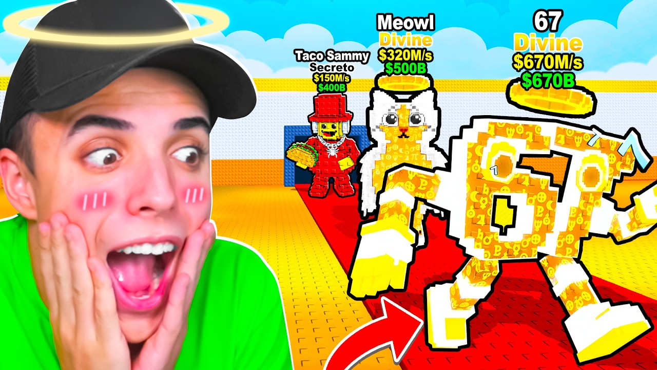 Conseguí los NUEVOS BRAINROTS *DIVINOS* en Steal a Brainrot!😇