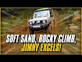 Soft Sand, Rocky Climb, Jimny Excels! New Modified Jimny vs Pajero/Discovery 4/Toyota Hilux. Ep 2