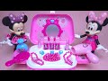 5 Minutes Satisfying With Unboxing Disney Minnie Mouse Beauty Salon Set ASMR (No Music) 